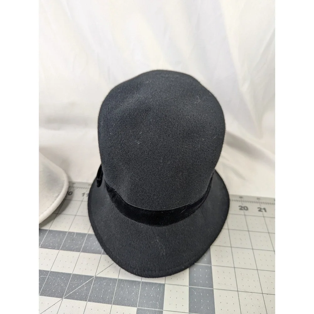 Gymboree Dressed Up Girls Hat Black‎ White Lot Size M